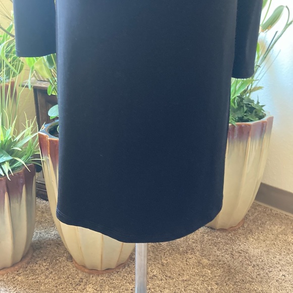 New Chico’s Black Polyester Long Sleeve Dress size 0 - Picture 9 of 13